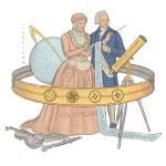 Dibujo de Jesús Romero Márquez que ilustra la portada y el tercer capítulo del libro 'Descubriendo Galaxias' (Next Door Publishers)