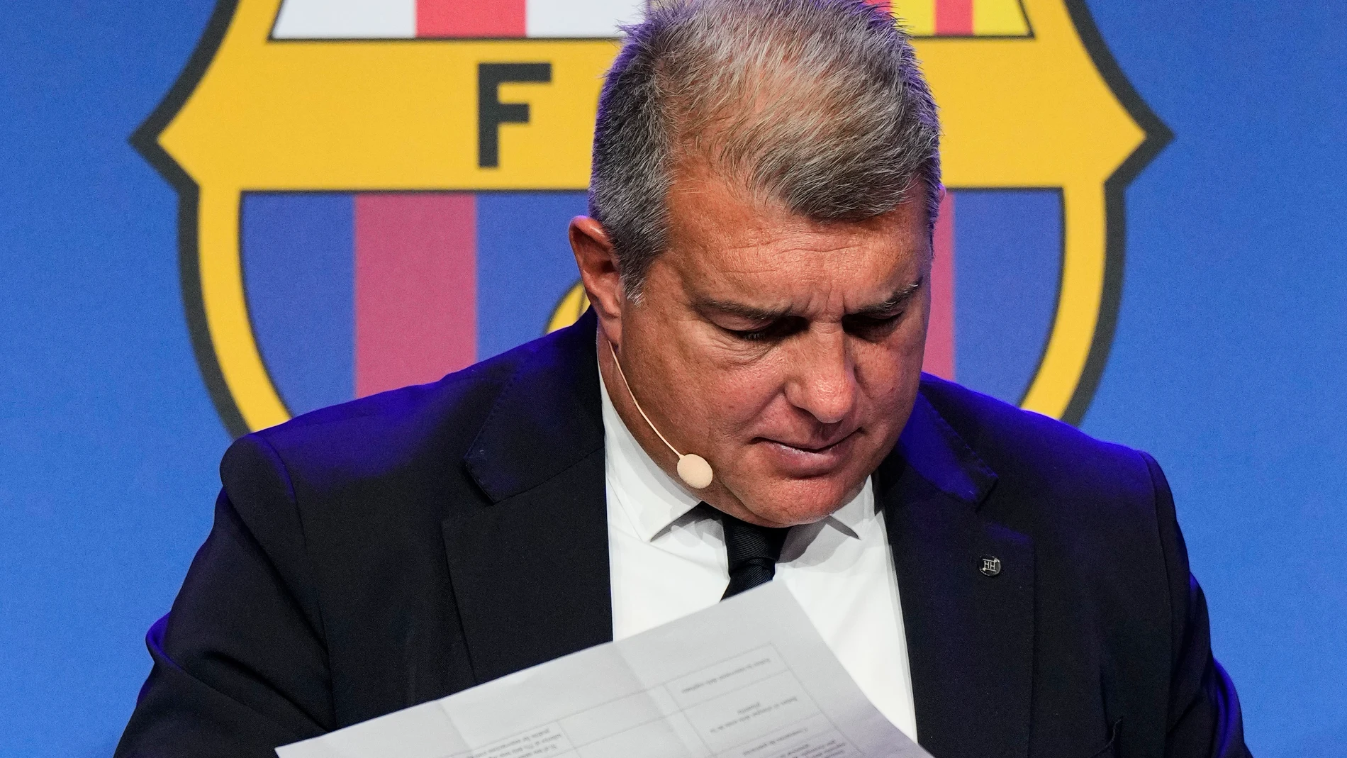 Joan Laporta, presidente del Fútbol Club Barcelona