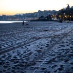 Imagen de archivo de la playa de Ondarreta de San Sebastián