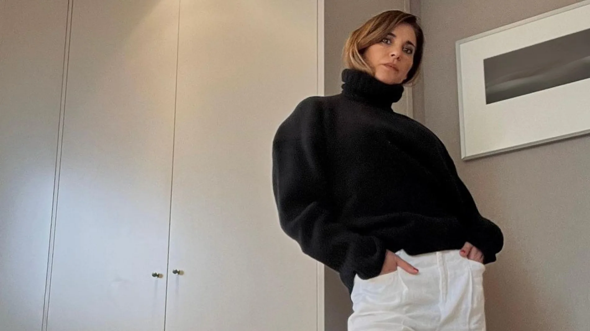 Mariló Montero con pantalones blancos.