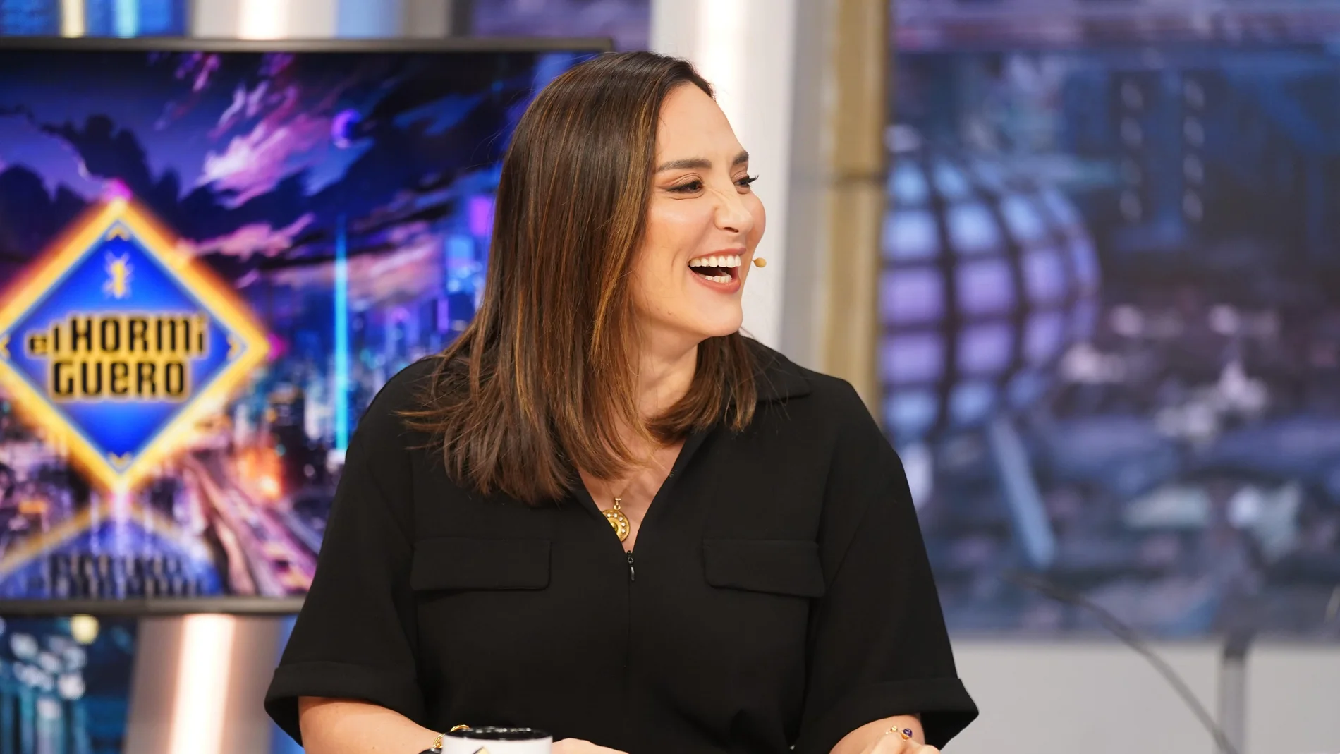 Tamara Falcó con mono de Zara.