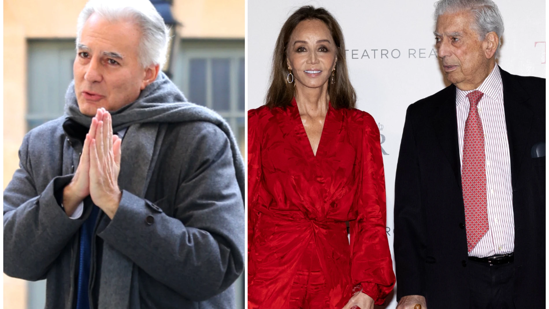 Álvaro Vargas Llosa, Isabel Preysler y Mario Vargas Llosa