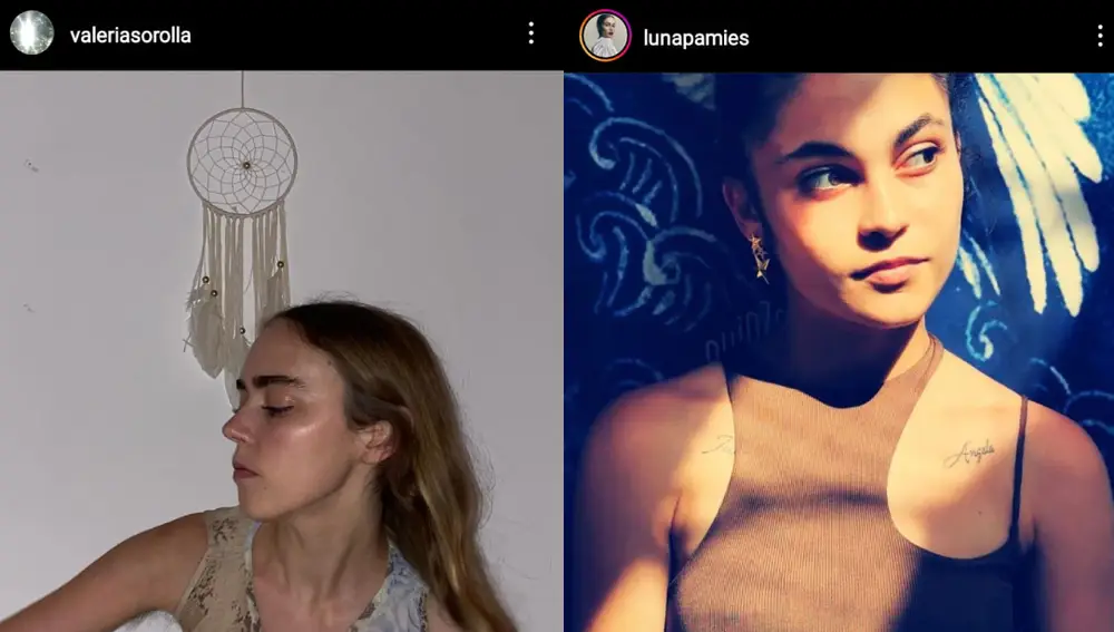 Sorolla (izda.) y Pamies (dcha.) en sus perfiles de Instagram