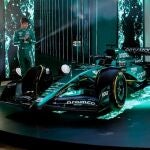 Alonso y Lance Stroll, en la presentación del AMR23