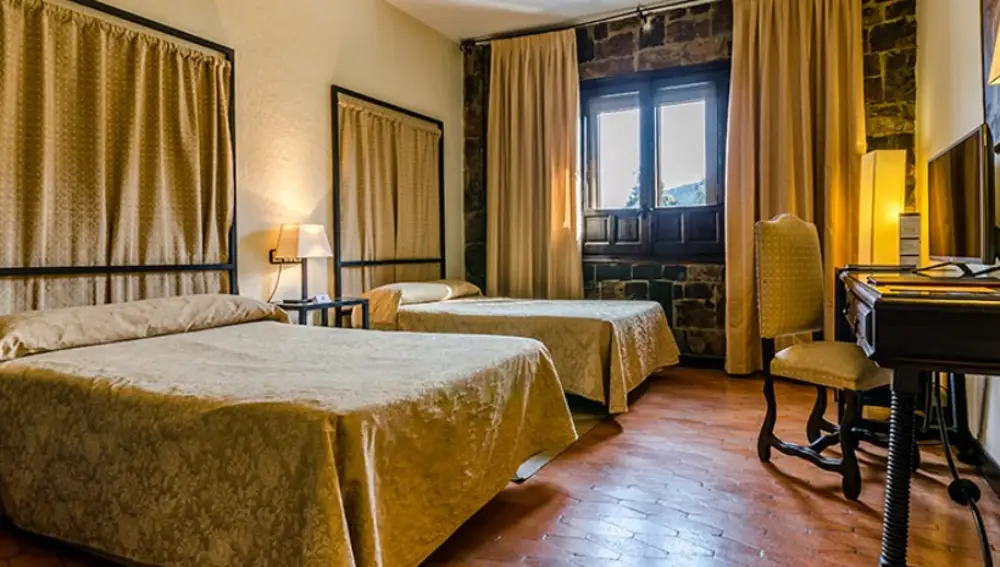 Habitación doble del Hotel Temple de Ponferrada