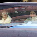 Gerard Piqué ha reparecido hoy muy serio tras la marcha de sus hijos