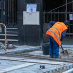 Reportaje obras en la calle Ponzano de Madrid