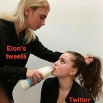 Imagen publicada por Elon Musk para mostrar el cambio en el algoritmo