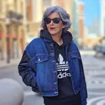 Carmen Gimeno con bomber de Zara.
