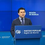 El secretario general del Partido Popular de la Región de Murcia, José Miguel Luengo