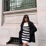 Violeta Mangriñán con vestidod e Zara.