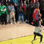 Mac McClung, en uno de sus vuelos en el concurso de mates
