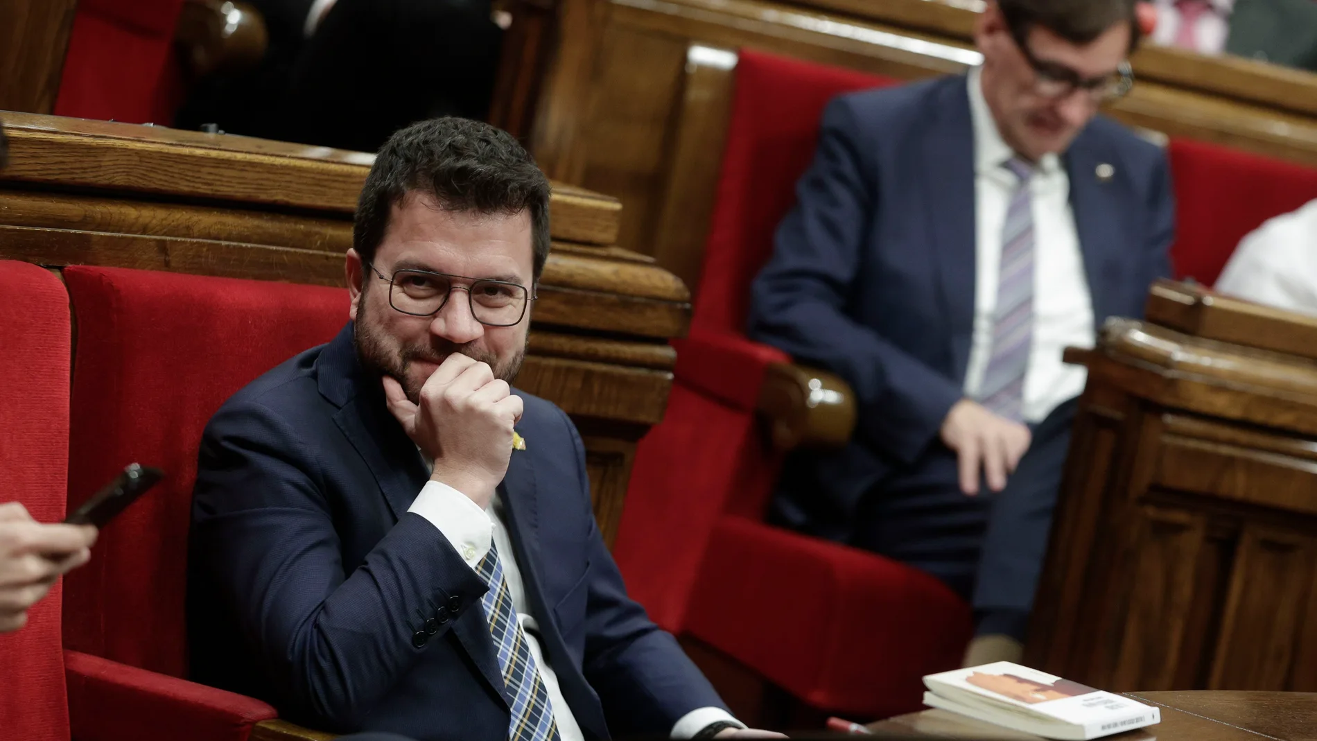 Pere Aragonès, en el Parlament