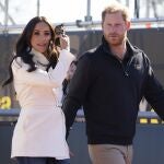 Prince Harry and Meghan Markle, visit the track and field event at the Invictus Games in The Hague, Netherlands.