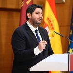 El presidente de la Comunidad, Fernando López Miras, presentó hoy el balance de la acción del Gobierno de la Región de Murcia durante la legislatura 2019-2023