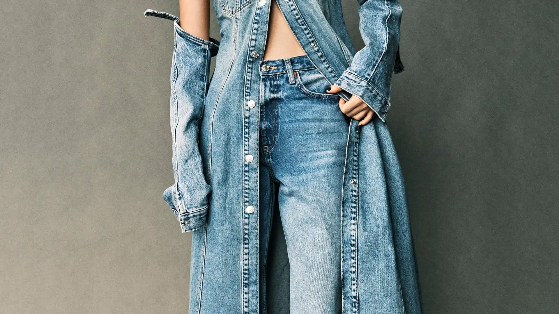 Vestido denim Zara