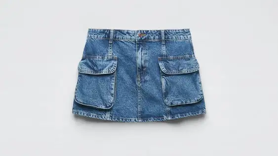 FALDA DENIM CARGO