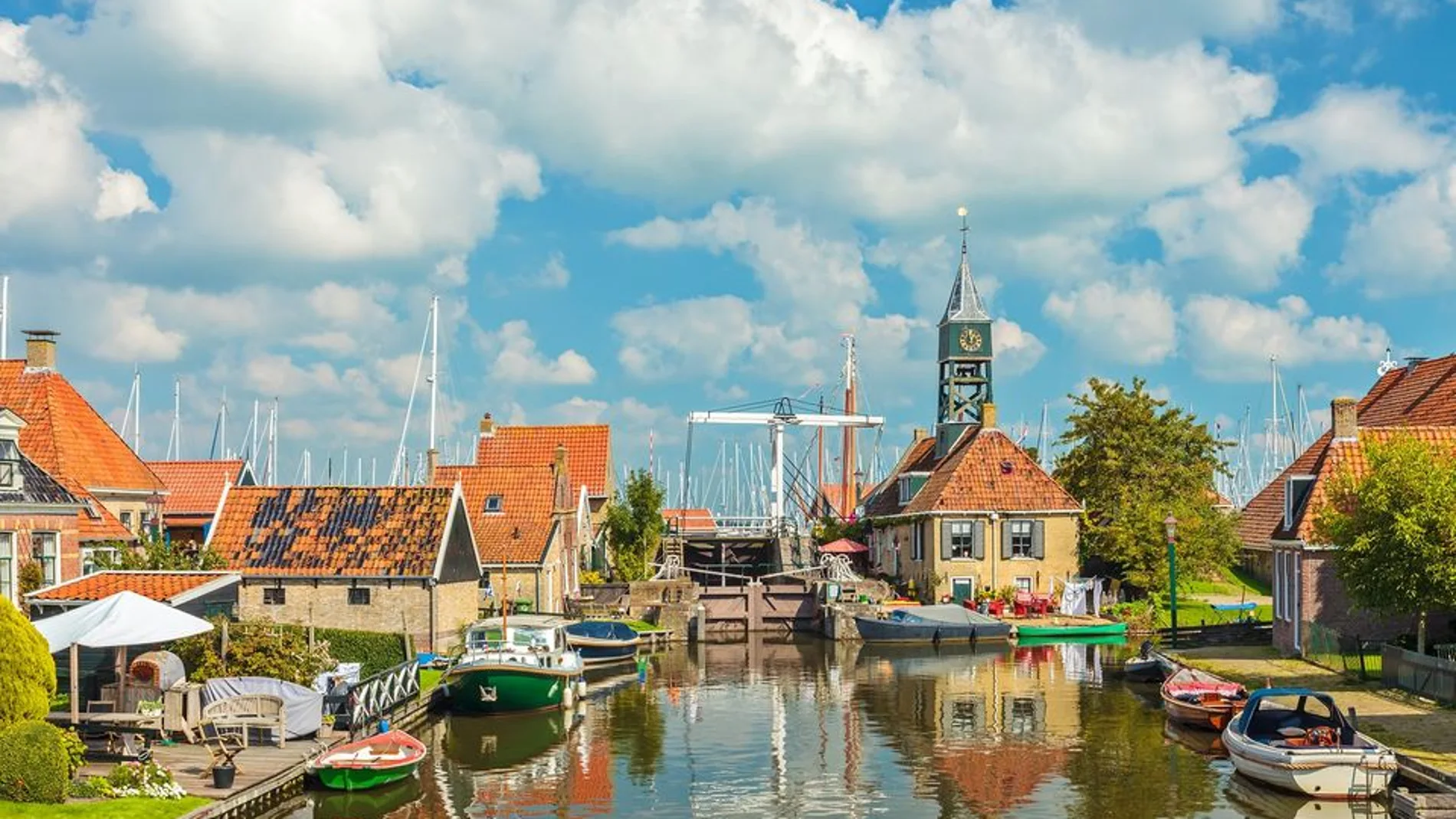 Hindeloopen, un pueblo de la región de Friesland, que ocupa el primer puesto con mayor calidad de vida.