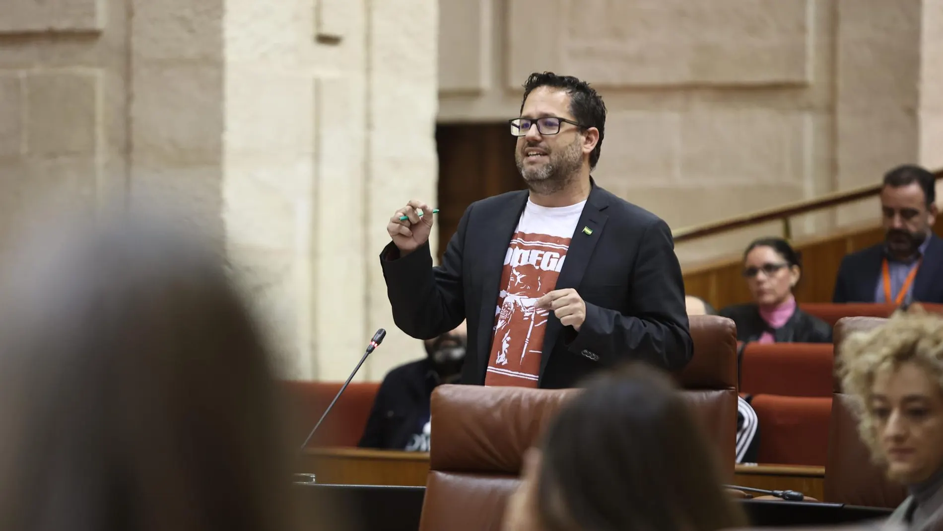 El portavoz del Grupo Mixto-Adelante Andalucía, José Ignacio García