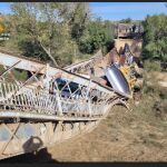 Estado en el que quedó el puente