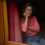 Julia Navarro, en el Café Gijón