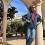 Naty Abascal con jeans de Zara.