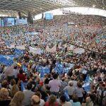 Imagen del acto hoy del PP en Galicia con Alberto Núñez Feijóo