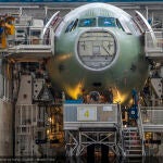 Línea de montaje de un Airbus A330