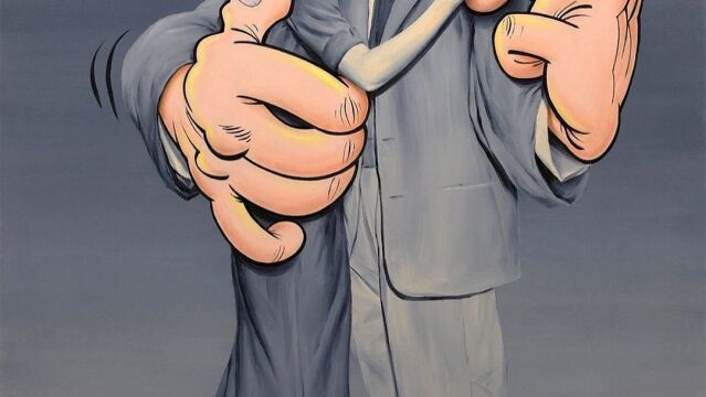 Obra "Hacían buena pareja" del artista Paco Pomet