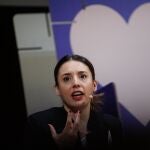 La ministra de Igualdad, Irene Montero, interviene durante la clausura del primer Encuentro Internacional Feminista (EIF)
