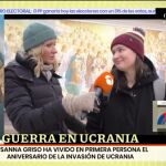 Susanna Griso durante una entrevista