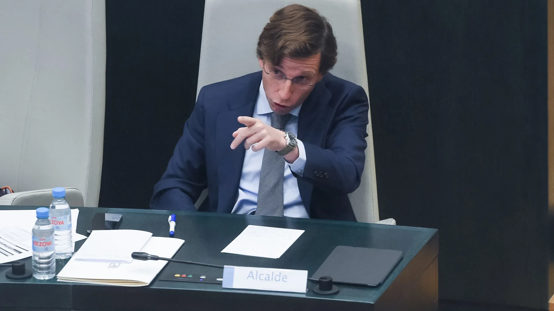 Martínez-Almeida, durante el Pleno de hoy