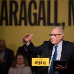 Ernest Maragall, candidato a la alcaldía de Barcelona, participa en un acto de apoyo a su candidatura