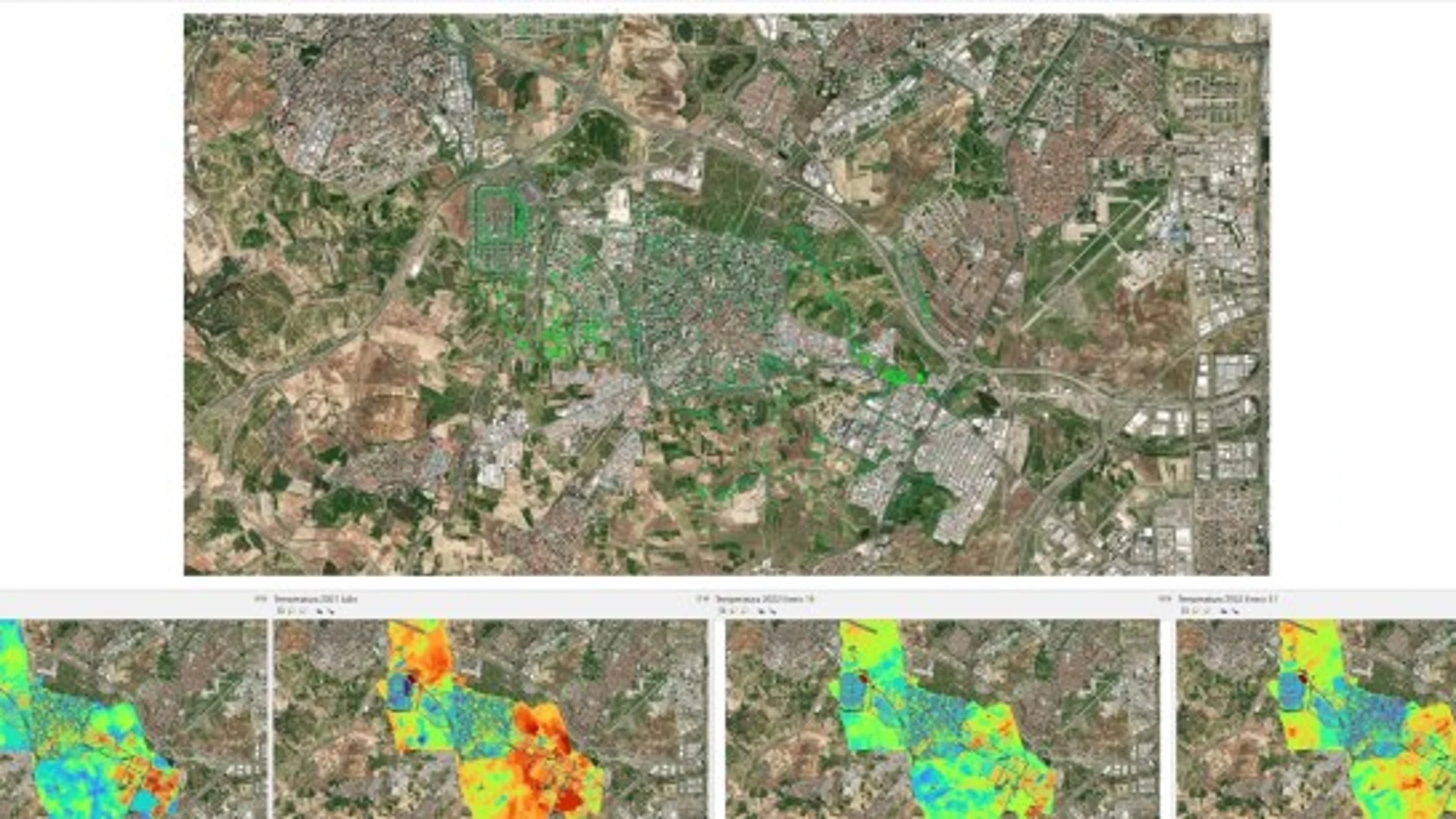 Impacto de las áreas verdes de Fuenlabrada en la temperatura de la ciudad