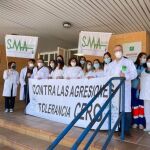 Concentración de sanitarios en protesta de agresiones a facultativos