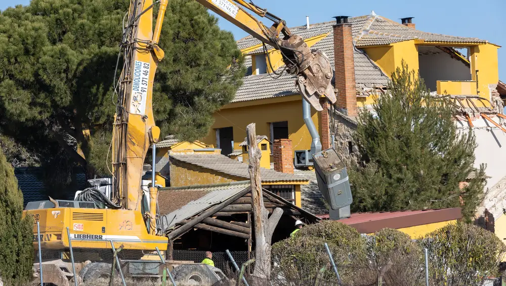 Demolición de "La Cañada" propiedad de Fernando Verdasco