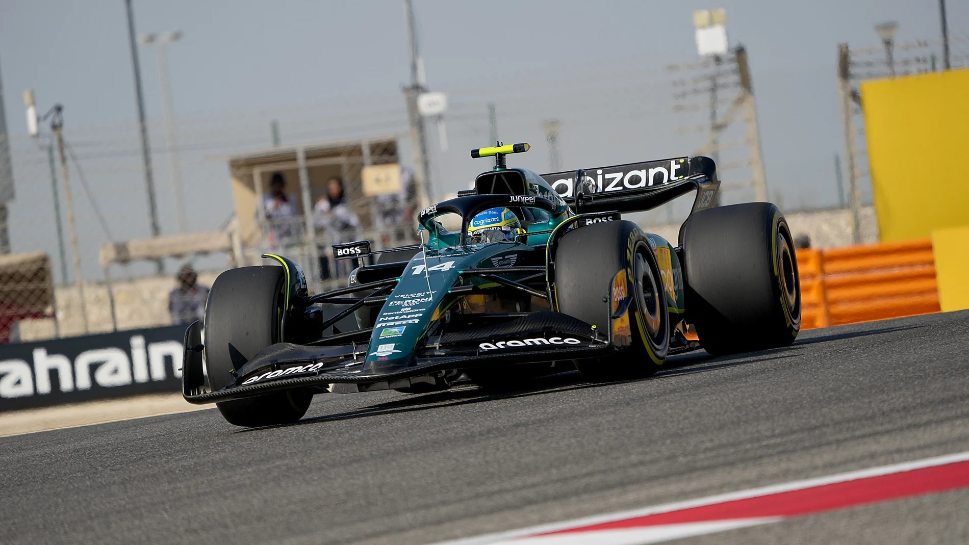 Fernando Alonso, durante una carrera
