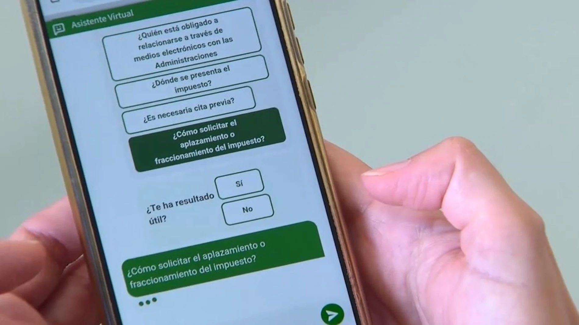 Asistente virtual de la Agencia Tributaria de Andalucía