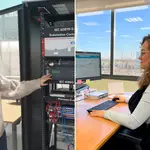 Libertad Moro, analista de datos y protocolos, e Isabel Prieto, experta en Ciberseguridad