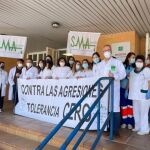 Manifestación contra las agresiones sanitarios 