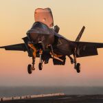 Un caza F-35 