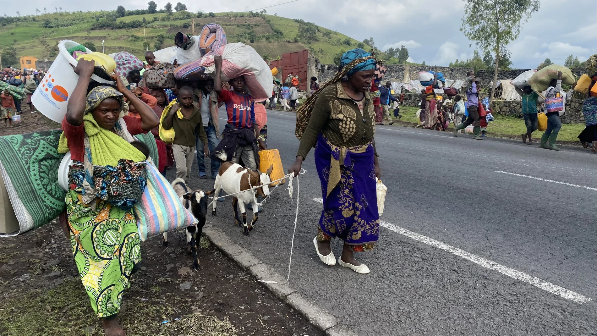 La ONU eleva a 800.000 los civiles desplazados por la violencia en la región congoleña de Kivu Norte