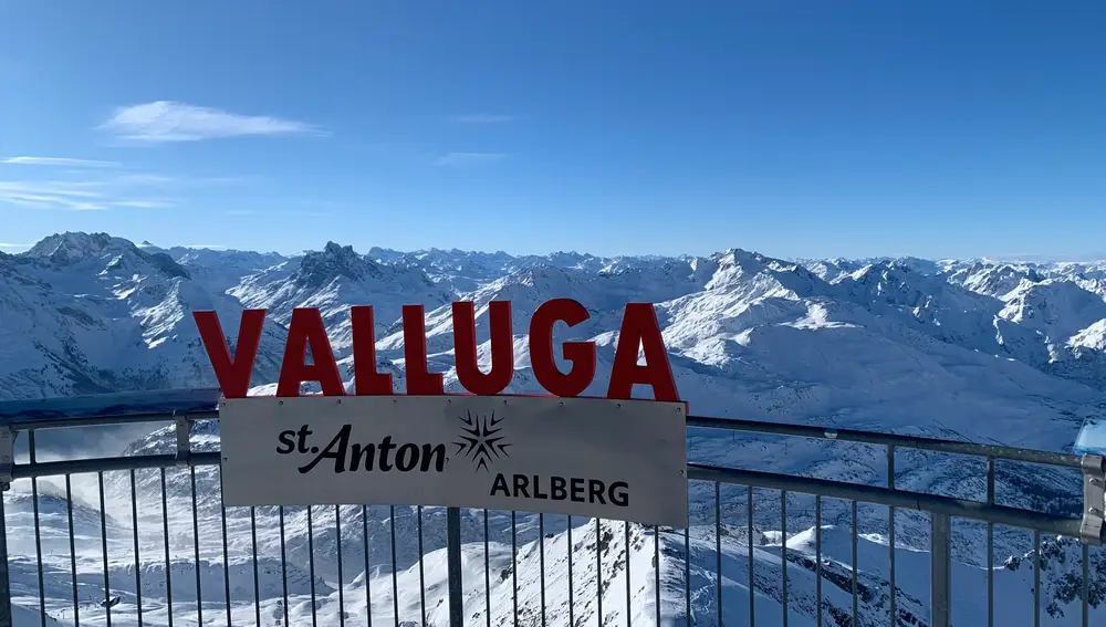 Uno de sus lugares más emblemáticos, la cima del Valluga, el "techo" de St. Anton am Arlberg, a más de 2.000 metros de altura