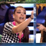Lola Mencía y Andrea, defensora de Diego Pérez en el plató de 'Supervivientes 2023'
