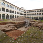 Trabajos arqueológicos en el Patio de San Benito de Valladolid