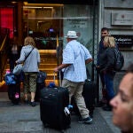 Turistas en hoteles de Madrid