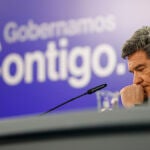 Rueda de prensa del ministro Escrivá tras el Consejo de ministros extraordinario para aprobar la reforma de las pensiones