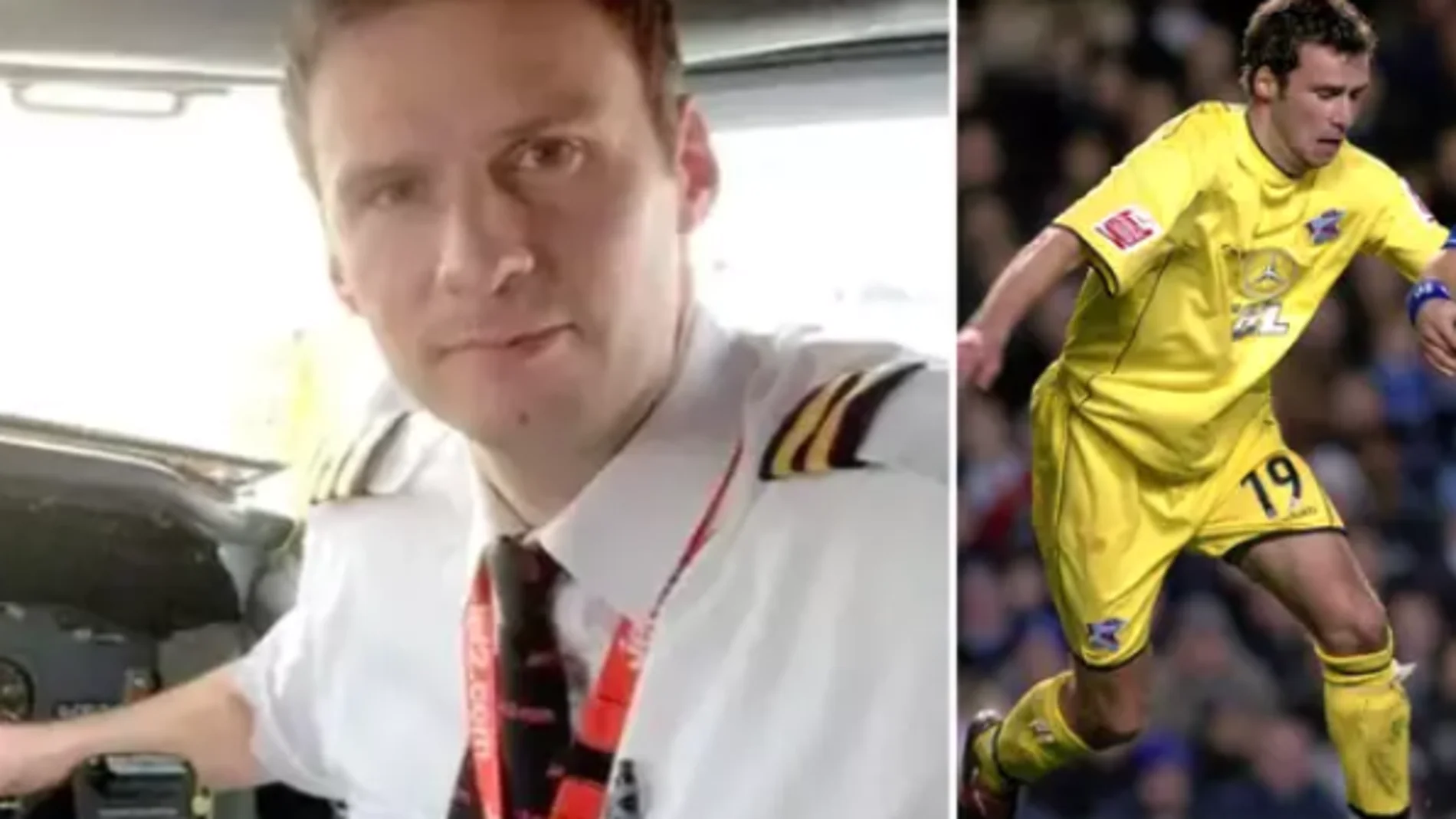 El futbolista que se convirtió en piloto de aviones tras sufrir la rotura de sus dos piernas: "Pensé que era el final..."