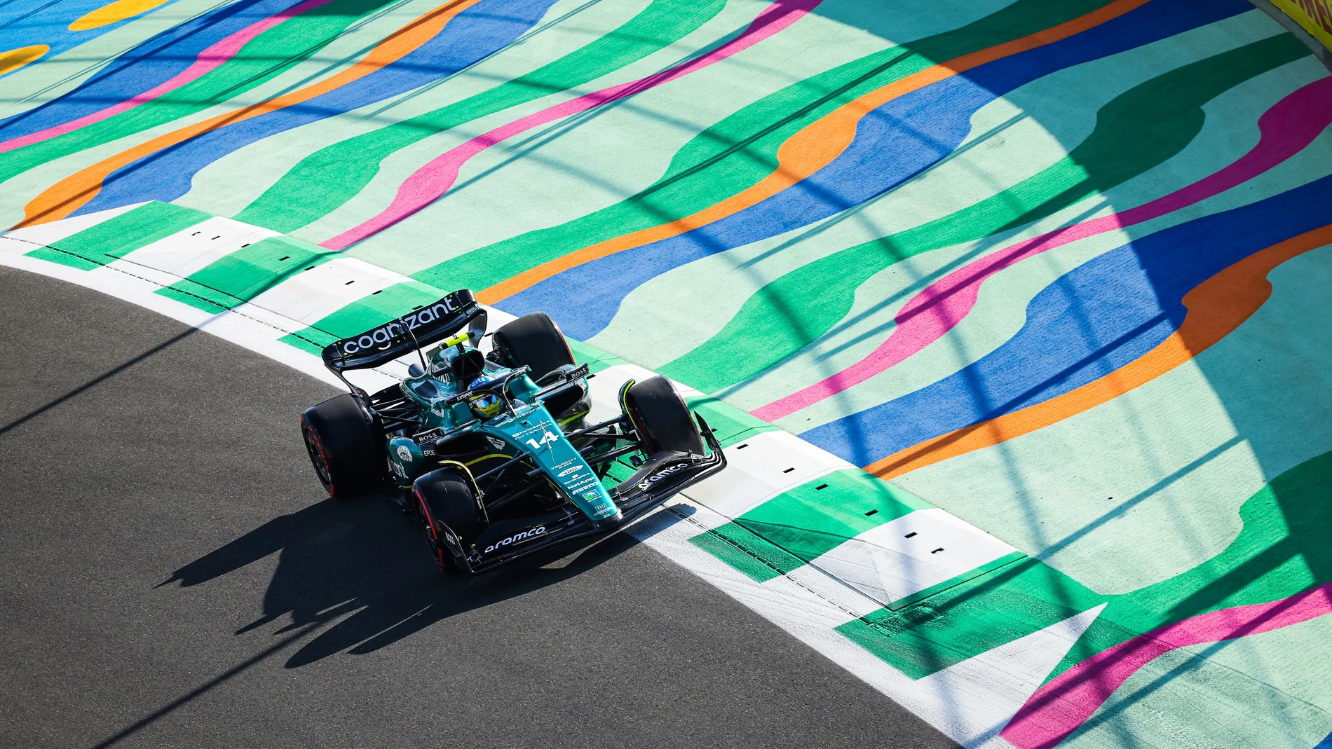 Fernando Alonso, en los libres del Gran Premio de Arabia Saudí