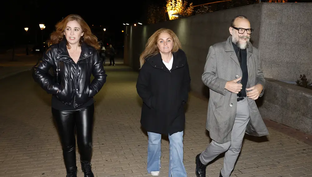 Carmen Morales a su llegada al tanatorio de San Isidro
